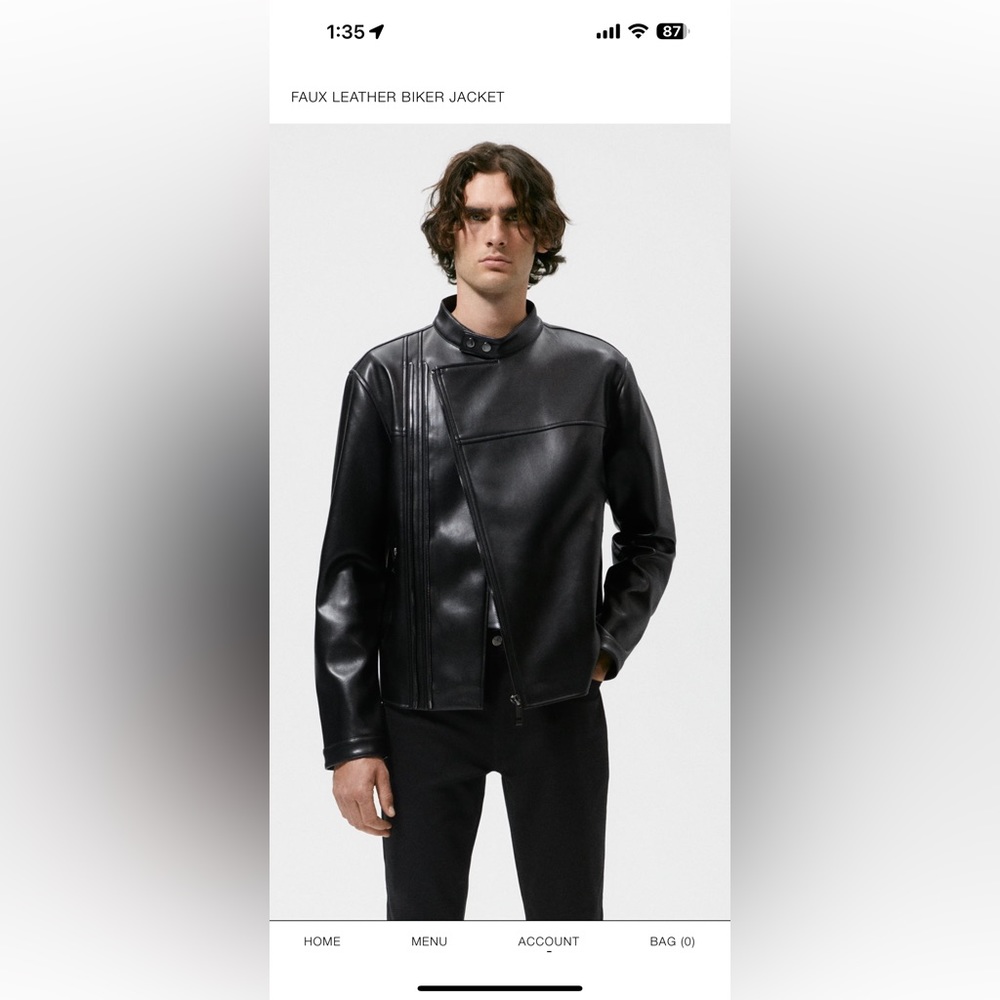 Zara Biker Leather Jacket
